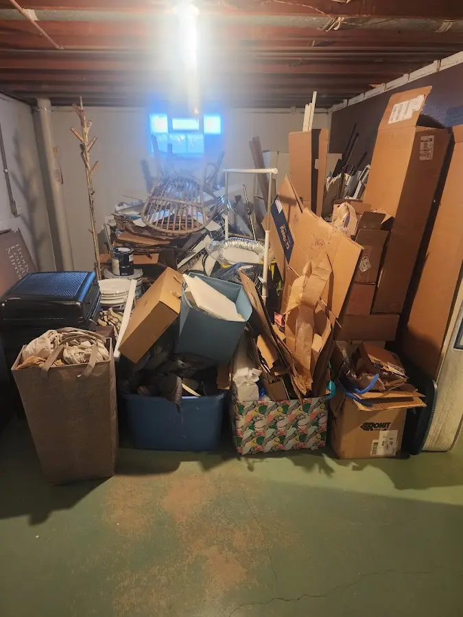 Roll-off dumpster container at job site for 15 Yard Dumpster Rental in Upper Grand Lagoon